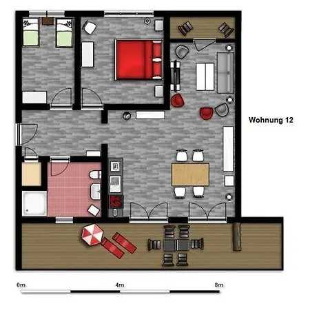 Apartmán Am Rundsteg 11 Burgtiefe auf Fehmarn